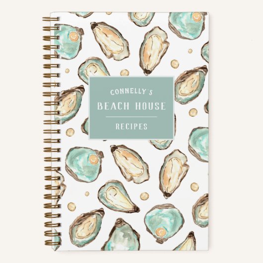 Oyster & Pearl Beach House Sommerrezepte Notizblock (Vorderseite)
