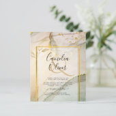 Oyster Pearl Gold WEDING Alkoholtink Abstrakt (Stehend Vorderseite)