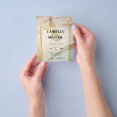 Oyster Pearl Gold WEDING Alkoholtink Abstrakt Flyer (Gruppe)