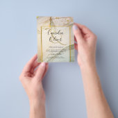 Oyster Pearl Gold WEDING Alkoholtink Abstrakt Flyer (Gruppe)