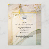 Oyster Pearl Gold WEDING Alkoholtink Abstrakt Flyer (Hinten)