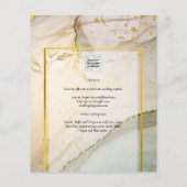 Oyster Pearl Gold WEDING Alkoholtink Abstrakt Flyer (Hinten)