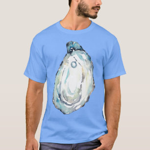 Oyster Pearl Muschel Küstendekoration Strandwall K T-Shirt
