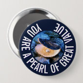 OYSTER Pearl of Great Value Custom Christlich Button (Vorne & Hinten)