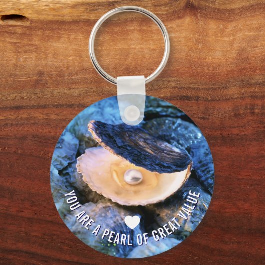 OYSTER Pearl of Great Value Custom Christlich Schlüsselanhänger (Vorderseite)