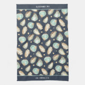 Oyster & Pearl Personalisiert Geschirrtuch (Vertikal)