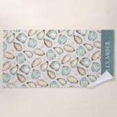 Oyster & Pearl Personalisiert Strandtuch (Vorderseite)