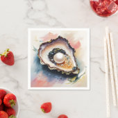 Oyster Pearl Shellfish Art Serviette (Beispiel)