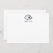 Oyster-Personalisierte Flachnotierkarte Mitteilungskarte (Vorne/Hinten)