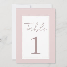 Oyster Pink & Gold Moderne Hochzeitsstimmung Tisch Einladung