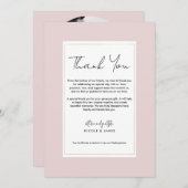 Oyster Pink Gold Moderne Minimal Hochzeit Vielen D Einladung (Vorne/Hinten)
