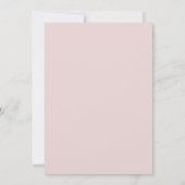 Oyster Pink & Gold Moderne Minimal Save the Date (Rückseite)
