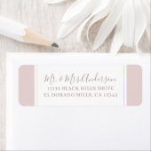 Oyster Pink & Gold Moderne Minimale Hochzeit (Insitu)