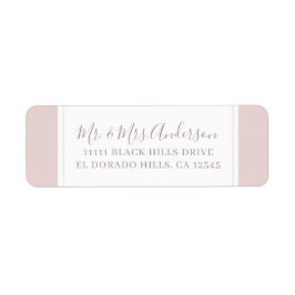 Oyster Pink & Gold Moderne Minimale Hochzeit