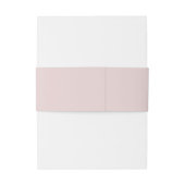 Oyster Pink & Gold Moderne Minimale Hochzeit Einladungsbanderole (Rückseitenbeispiel)
