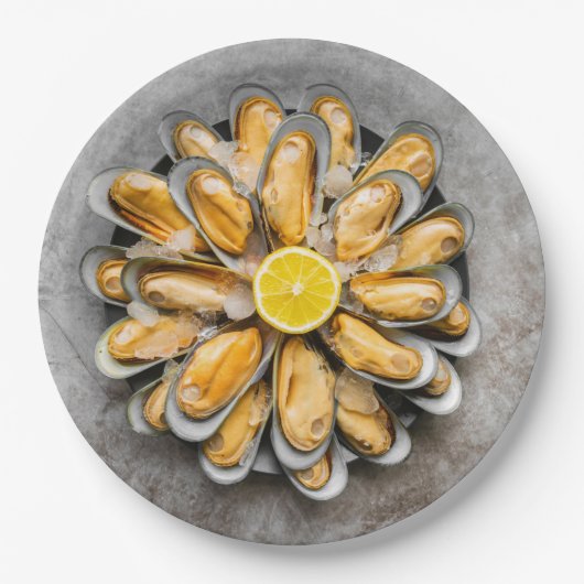 Oyster Platter Pappteller (Vorderseite)