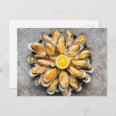 Oyster Platter Postkarte (Vorne/Hinten)