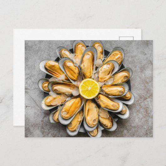 Oyster Platter Postkarte (Vorne/Hinten)