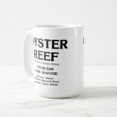 Oyster Reef, Meeresfrüchte essen, Arlington Height Kaffeetasse (Vorderseite Links)