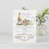 Oyster Roast Bake Party Einladung (Stehend Vorderseite)