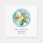 Oyster Roast Birthday Summer Serviette (Vorderseite)