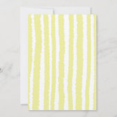 Oyster Roast Blue Yellow Stripes Engagement Party Einladung (Rückseite)