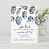 Oyster Roast Bridal Dusche Einladung (Stehend Vorderseite)