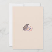 Oyster Roast Coastal Seaside Watercolor Wedding Einladung (Rückseite)