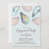 Oyster Roast Coastal Wedding Engagement Party Einladung (Vorderseite)