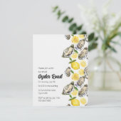 Oyster-Roast-Einladung Ankündigung (Stehend Vorderseite)