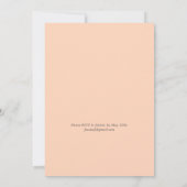 Oyster Roast Geburtstagsparty| Pfirsichstreifen Einladung (Rückseite)