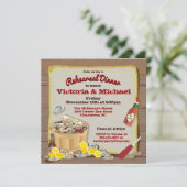 Oyster Roast Party Einladungen (Stehend Vorderseite)