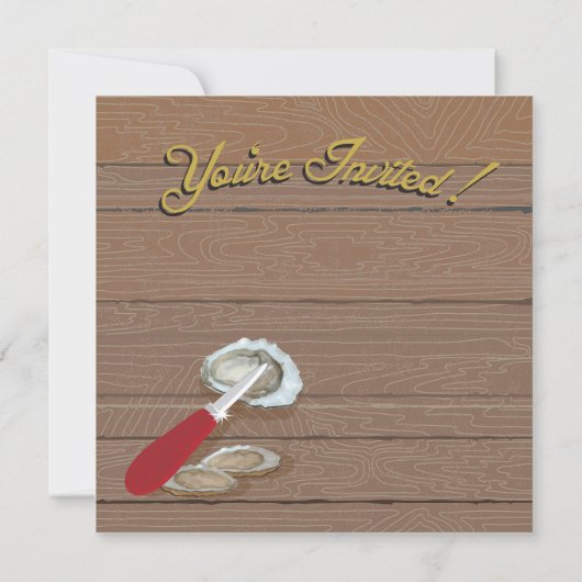 Oyster Roast Party Einladungen (Rückseite)