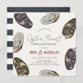 Oyster Roast Probe Dinner Einladung (Vorne/Hinten)