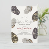 Oyster Roast Probe Dinner Einladung (Stehend Vorderseite)