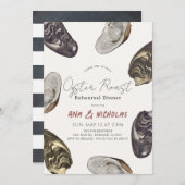 Oyster Roast Probe Dinner Einladung (Vorne/Hinten)