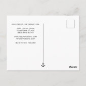 Oyster Roast Seafood Nautic Food Business Postkarte (Rückseite)