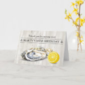 Oyster Roast Seafood Nautic Vielen Dank Karte (Gelbe Blume)