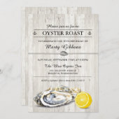 Oyster Roast Seafood Nautical Birthday Einladung (Vorne/Hinten)