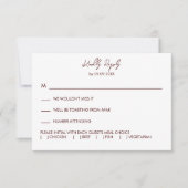 Oyster Roast Wedding Invitation, RSVP Karte (Vorderseite)