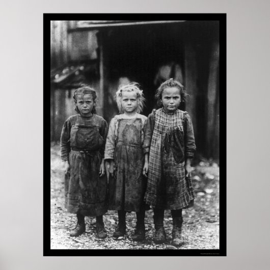 Oyster Shucker Girls 1910 Poster (Vorne)