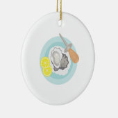 Oyster Shucking Keramik Ornament (Rechts)