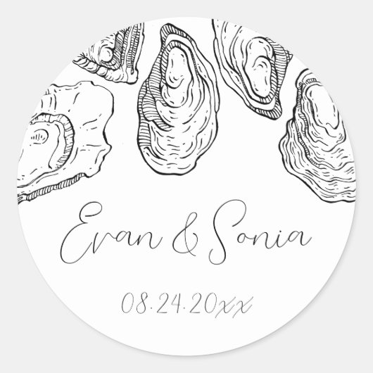 Oyster Shucking Party Stickers (Vorderseite)
