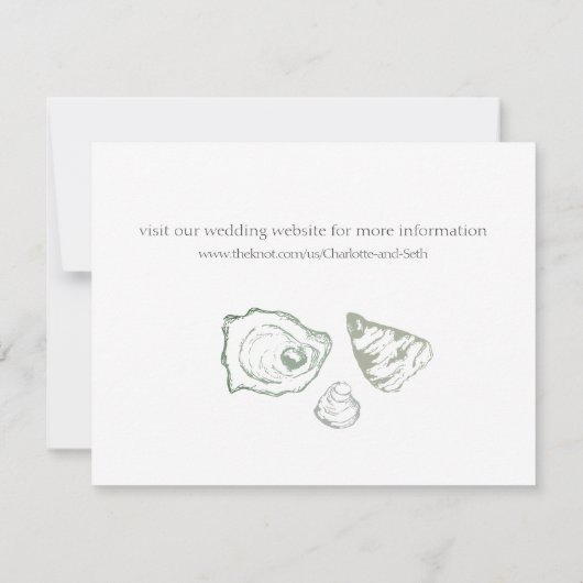 Oyster speichert die Daten mit Fotos Save The Date (Rückseite)