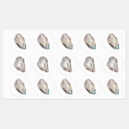 OYSTER STICKERS ETIKETTEN (Blatt)