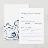 Oyster Suite RSVP Card Finale Karte (Vorne/Hinten)