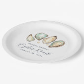 Oyster und Perl Oyster Roast Pappteller (Schrägansicht)