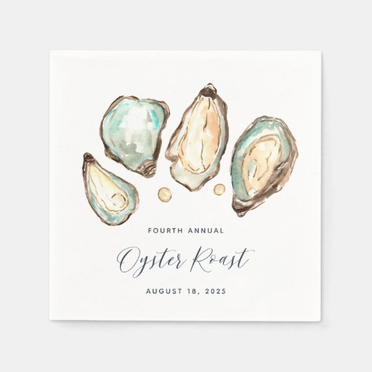 Oyster und Perl Oyster Roast Serviette (Vorderseite)