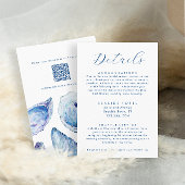 Oyster Wedding Details Hotel Info QR-Code Begleitkarte