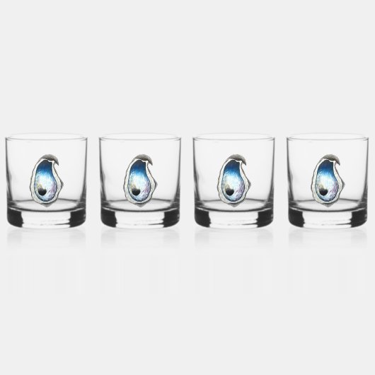 Oyster Whiskey Glass - 4 Set Whiskyglas (Vorderseite)